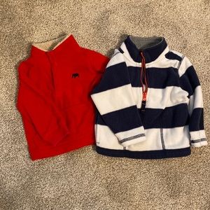 Bundle of 2 boys fleece half zips in perfect condition